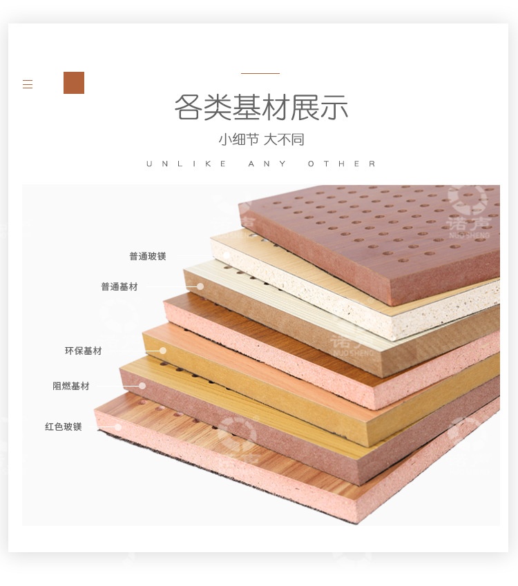 墻面槽木吸音板各類(lèi)基材