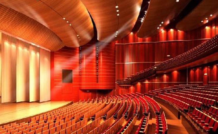 湖北潛江大劇院木質(zhì)吸音板聲學(xué)工程-1